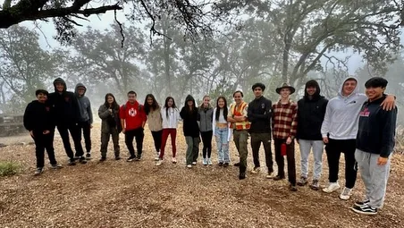 The volunteer group at the September 2023 Mount Diablo cleanup